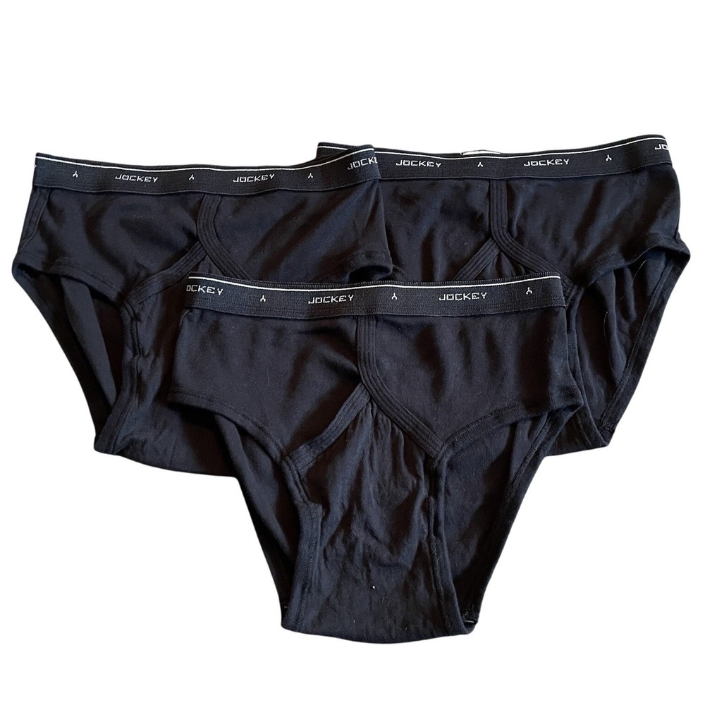 Vintage JOCKEY Mens Size 38 Classic Low Rise Cotton Y-Front Briefs Lot of 3 NEW